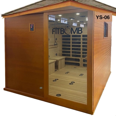 Multi Function Yoga Infrared Outdoor Sauna Room Hemlock 110V/220V