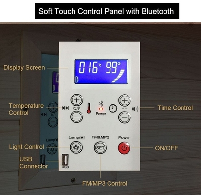 Luxury Popular Hemlock Outdoor Far Infrared Sauna Room Wooden Infrared Heater