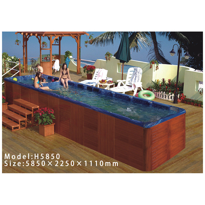 Endless Large Swimming Prefab Spa Pool Outdoor 7 People Double Filtering System