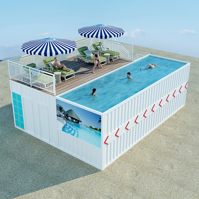 20ft Above Ground Container Swimming Pools Modern Luxury 40ft Container Pool