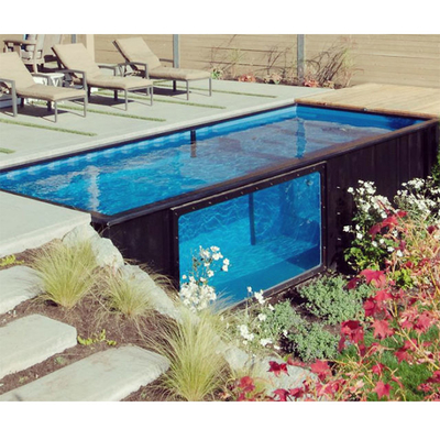 Outdoor Prefabricated Detachable Container Swimming Pool For Hotel Easy Assemble