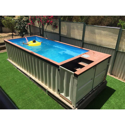 Outdoor Prefabricated Detachable Container Swimming Pool For Hotel Easy Assemble