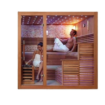 Hot Luxury Wet Steam Personal Use Sauna Salt Room With Salt Stone