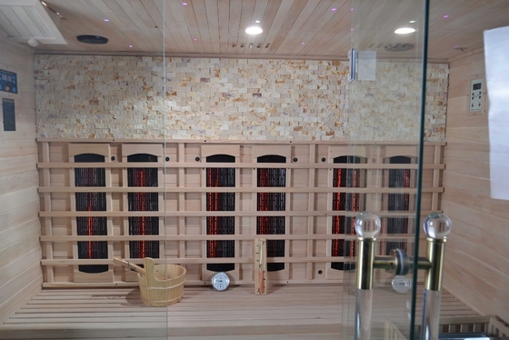 Traditional Stone Steam Infrared Combination Salt Sauna Room Big Size