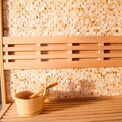 Steam Dry Outdoor Traditional Sauna Computer Control Panel Solid Wood Modern Hemlock Sauna