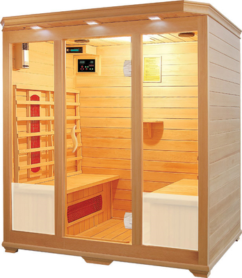 Traditional Wooden Bathroom Sauna And Steam Room Red Dry Cedar Sauna Room