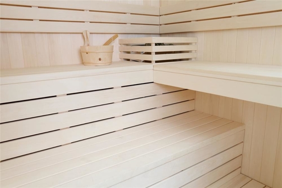 Big Size CE Steam Dry Sauna Combination House Family 4 Person Cedar Sauna