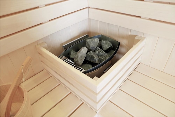 Big Size CE Steam Dry Sauna Combination House Family 4 Person Cedar Sauna