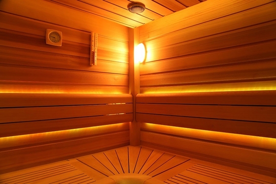 Red Cedar Wooden Gazebo Outdoor Sauna Room Home Infrared Sauna House