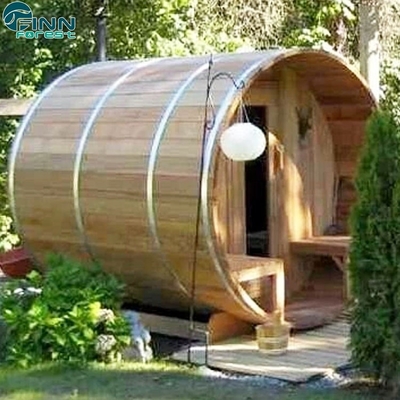 Customized Red Cedar Barrel Sauna Dry 220V 4 Person Barrel Sauna Room