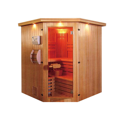 Luxury Rock Combination Infrared And Traditional Sauna Led Star Lights Corner Salt Steam Room