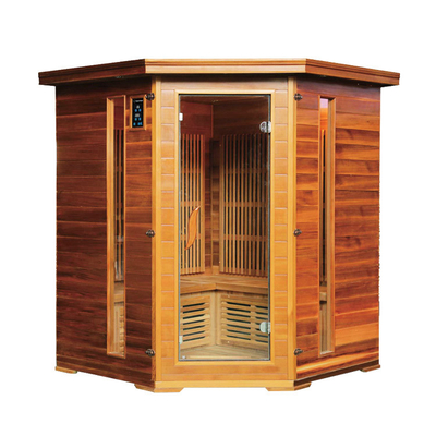 Luxury Rock Combination Infrared And Traditional Sauna Led Star Lights Corner Salt Steam Room