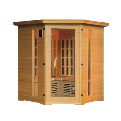 Luxury Rock Combination Infrared And Traditional Sauna Led Star Lights Corner Salt Steam Room