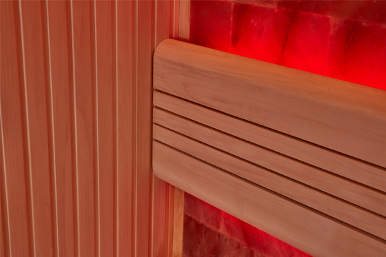 Customized Luxury Rock Stone Salt Spa Room Indoor Wooden Red Cedar Aspen Sauna Room