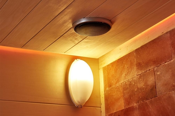 Rock Salt Stone Indoor Wooden Traditional Salt Sauna Room Customized Luxury