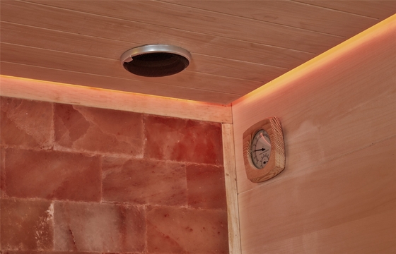 Wooden Aspen Reder Harvia Stone Salt Sauna Room Portable Dry Sauna Room Outdoor