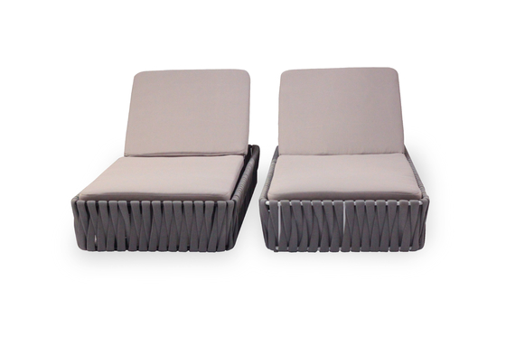 Garden Hotel Outdoor Pool Sun Loungers Luxury Rattan Sun Lounger Sofa