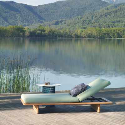 Aluminum Alloy Frame Outdoor Pool Sun Loungers Modern High Fashion
