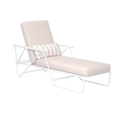 Garden Outdoor Pool Sun Loungers Leisure Outdoor Reclining Single Chaise With Cushions