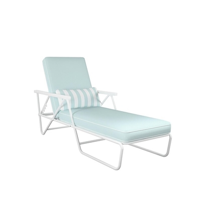 Garden Outdoor Pool Sun Loungers Leisure Outdoor Reclining Single Chaise With Cushions