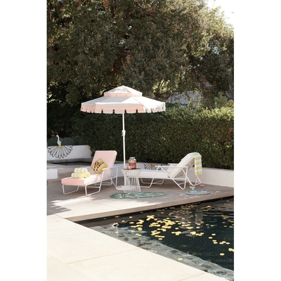 Garden Outdoor Pool Sun Loungers Leisure Outdoor Reclining Single Chaise With Cushions