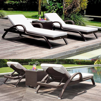 Hotel Pool Side Sun Lounger Outdoor Furniture Beach Daybed Lounger