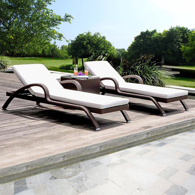 Hotel Pool Side Sun Lounger Outdoor Furniture Beach Daybed Lounger