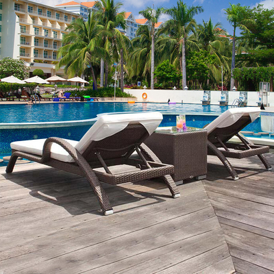 Hotel Pool Side Sun Lounger Outdoor Furniture Beach Daybed Lounger