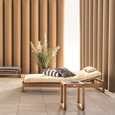 BROPOOL Solid wood sun loungers Patio Daybed Recline Out Furniture