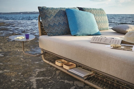 Leisure Outdoor Patio Furniture Pool Sun Loungers Woven Rope Daybed