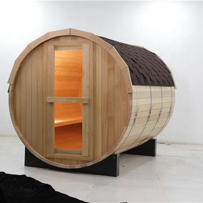 Family Wooden Outdoor Barrel Steam Sauna Rooms Long Barrel