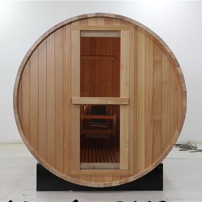 Family Wooden Outdoor Barrel Steam Sauna Rooms Long Barrel