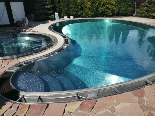 Outdoor Garden Stainless Steel Structure Pool Metal Frame Pool For Home