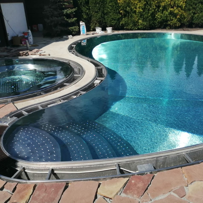 Outdoor Garden Stainless Steel Structure Pool Metal Frame Pool For Home
