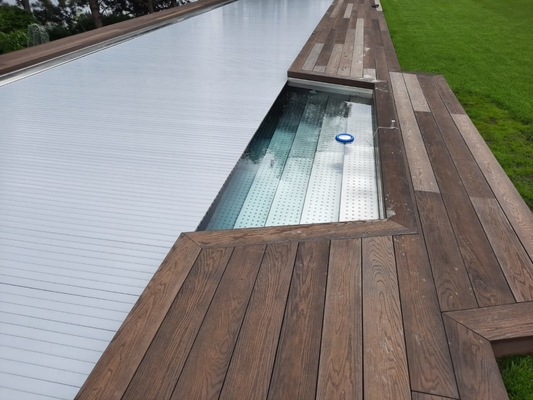 Villa Luxury Rectangle Modular Inground Swimming Pools Stainless Steel 316 Spa With Cover