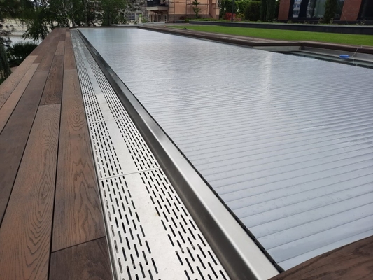 Villa Luxury Rectangle Modular Inground Swimming Pools Stainless Steel 316 Spa With Cover