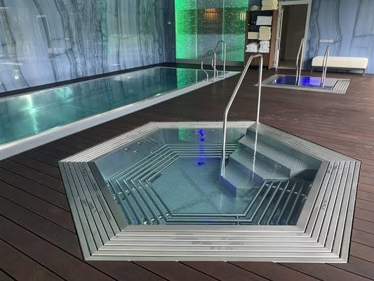 Stainless Steel Mobile Metal Frame Swimming Pool 16x32 Inground Pool