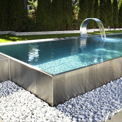 304/316 Stainless Steel Structure Swimming Pool Hotel Villa Custom Prefabricated Integrated