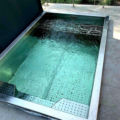 304/316 Stainless Steel Structure Swimming Pool Hotel Villa Custom Prefabricated Integrated