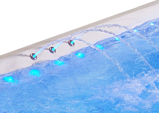 Hydrotherapy Fiberglass Hot Tub Above Ground Swim Spa Prefabricated Swimming Pool