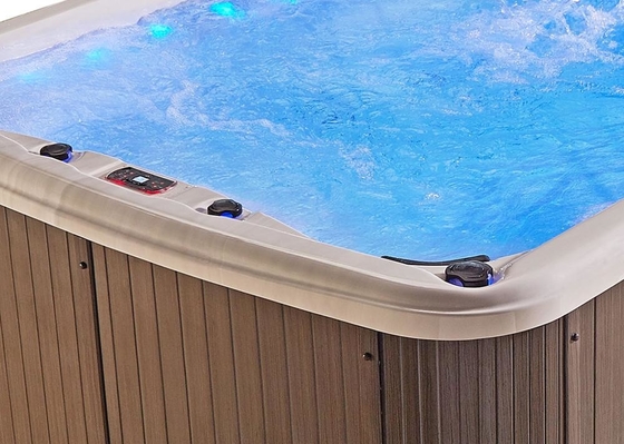 Hydrotherapy Fiberglass Hot Tub Above Ground Swim Spa Prefabricated Swimming Pool