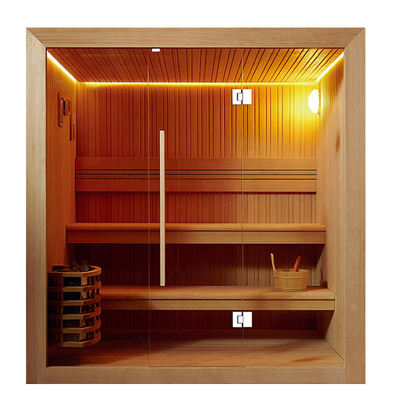 6 Person Family Home Traditional Sauna Room Canadian Red Cedar Sauna
