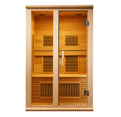 Red Cedar Far Infrared Sauna Room Two Person Steam Sauna Shower