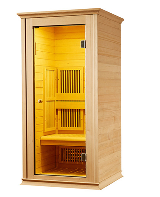 Small Size Carbon Fiber Panel Far Infrared Sauna Room 1 Person Traditional Sauna