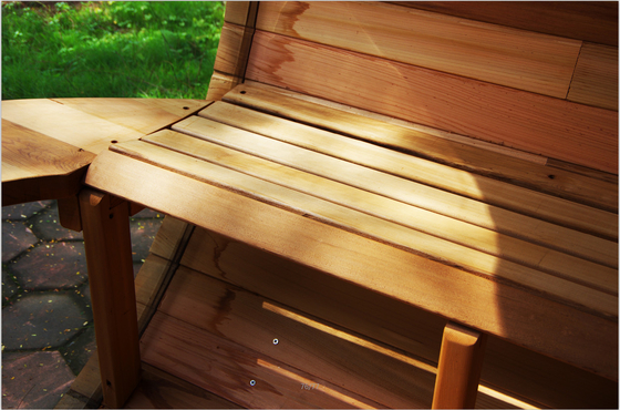 Outdoor Deluxe Dry Steam Mini Sauna Room Barrel For 6 Persons