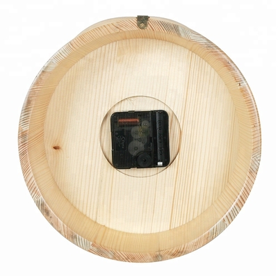 Decorative Wooden Sauna Room Accessories Spruce Wall Sauna Clock
