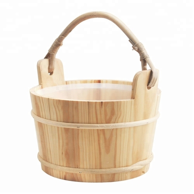 Dry Infrared Sauna Room Accessories Shower Wooden Sauna Bucket 4L