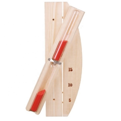 Direct Sauna Accessories Factory Luxury Pine 15 Min Hourglass 0.5kg