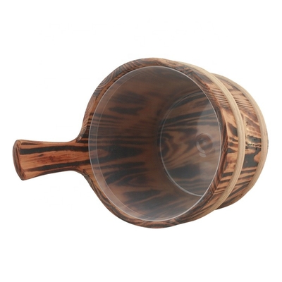Wooden Sauna Accessories Spa Bucket For Dry Steam Sauna Room