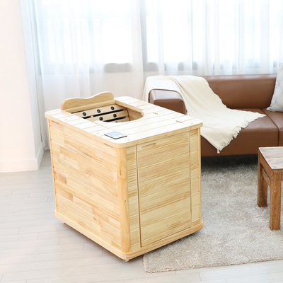 Half Body Home Traditional Sauna Portable Hemlock 1 Person Portable
